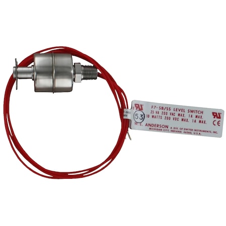 Dwyer Instruments Level Switches, Float Sw F7-SS2